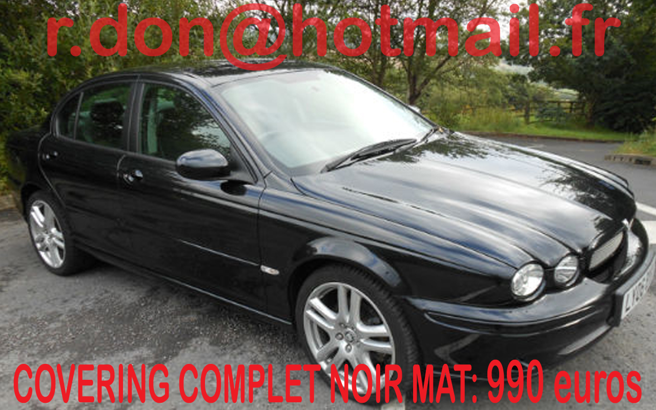covering Jaguar X type, Jaguar X type noir mat