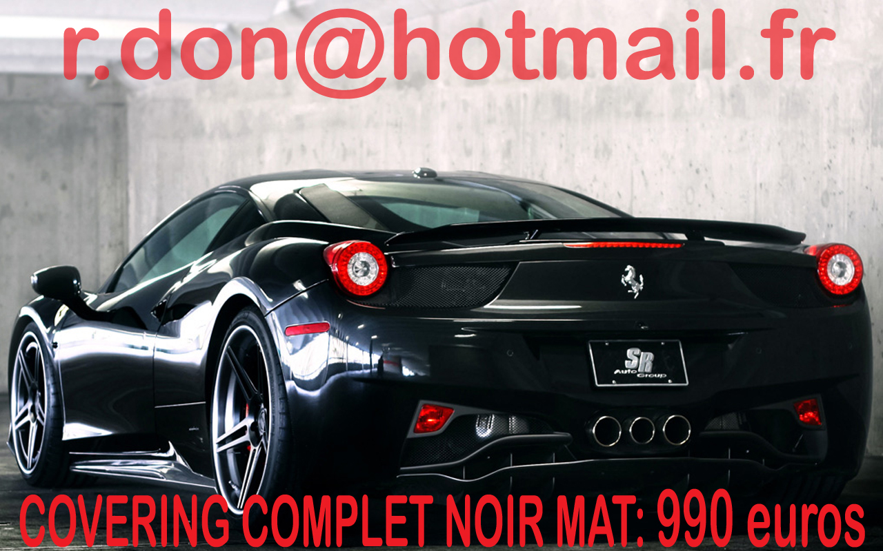 Housse Intérieure De Protection Pour Ferrari 458 Italia (2009 à Aujourd'hui) - Neuf Sous Blister